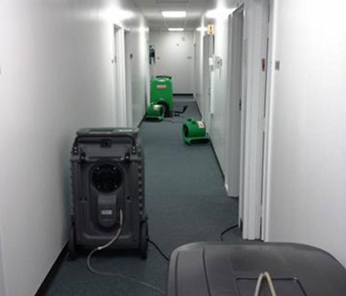 Hall with dryers