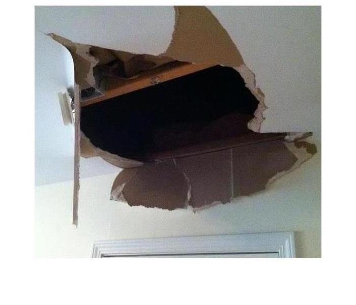 Ceiling with hole